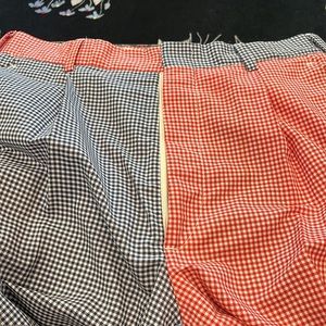 Resort wear for men! Gingham panel slacks